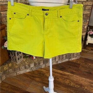 Women's Neon Green Shorts